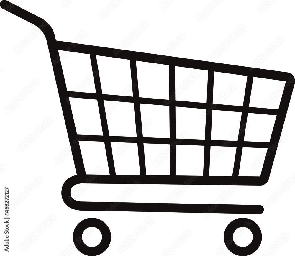 Shopping cart icon vector. Shopping Cart in Flat Design Shopping cart icon vector. Shopping Cart in Flat Design