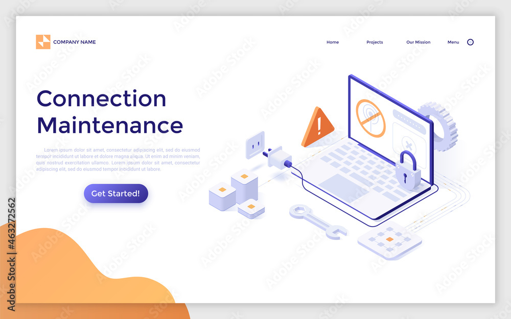 Isometric Vector Modern Template