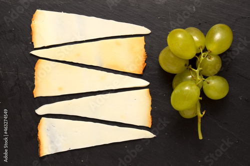 Produce of Canary Islands - semi-cured smoked cheese made of mixture of milks
in Valsequillo, Gran Canaria
 photo