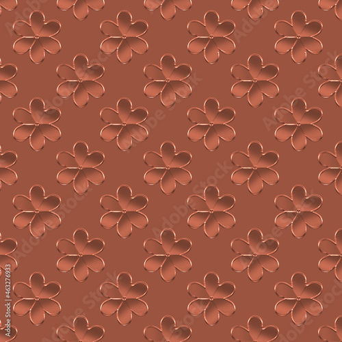 fiori astratti raso satin pattern