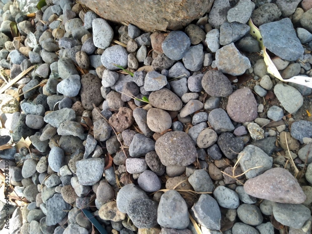 Gray granite gravel textured background Gray granite gravel textured background