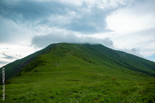 clouds over the mountains