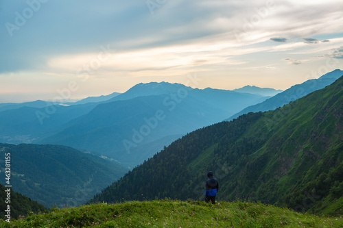 hiker in the mountains © Ирина Попова