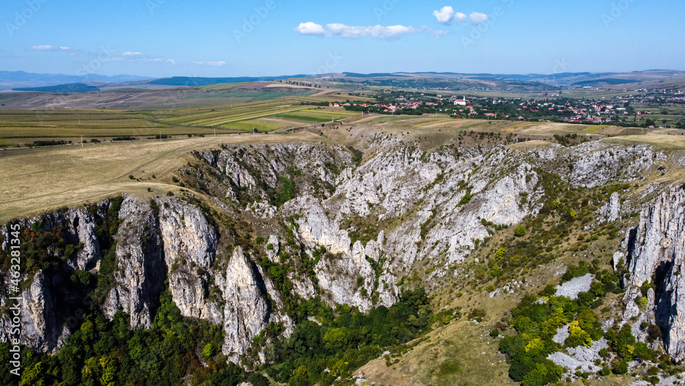 Aerial View of Tureni Gorges in Romania