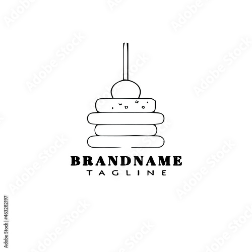 canape logo cartoon icon design template black concept vector illustration