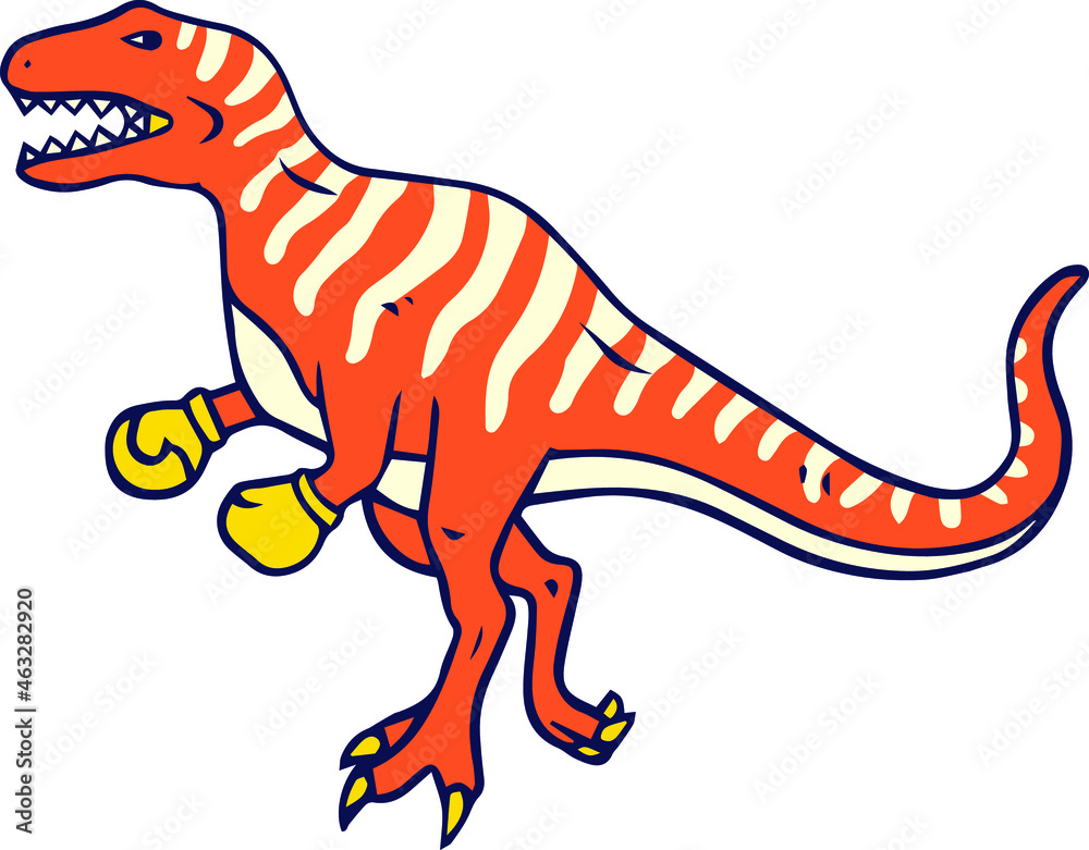 Fototapeta premium tyrannosaurus dinosaur vector illustration