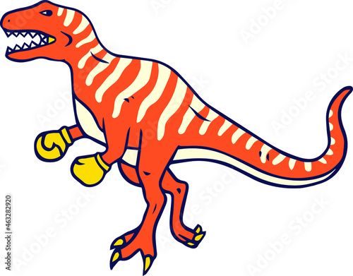 tyrannosaurus dinosaur vector illustration