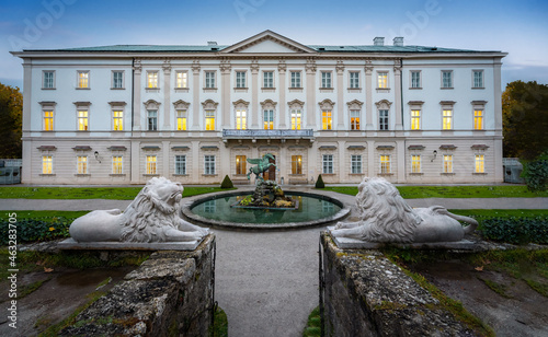 Pegasus Fountain at Mirabell Palace - Salzburg, Austria photo