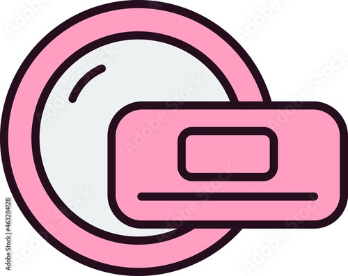Dish Washer Filled Vector Line Icon Design