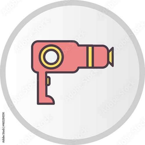 Dryer Filled Vector Line Icon Design