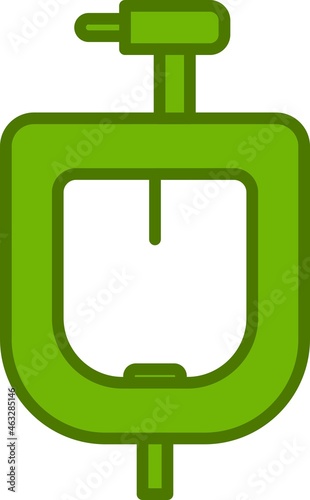 Urinal Filled Vector Line Icon Design