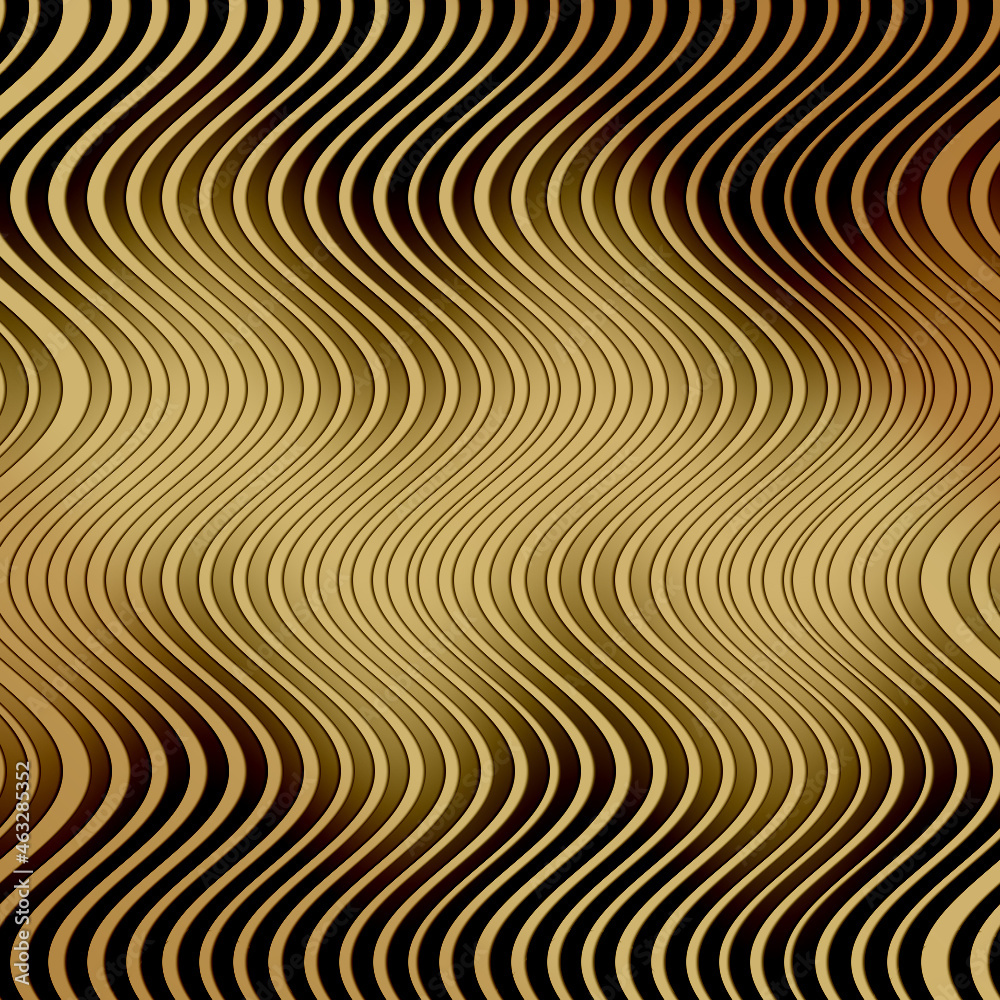 onde sfumature oro marrone cromato 