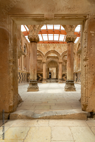 Ishak Pasha Palace interior in Do  ubeyaz  t district of A  r   city in eastern Turkey.