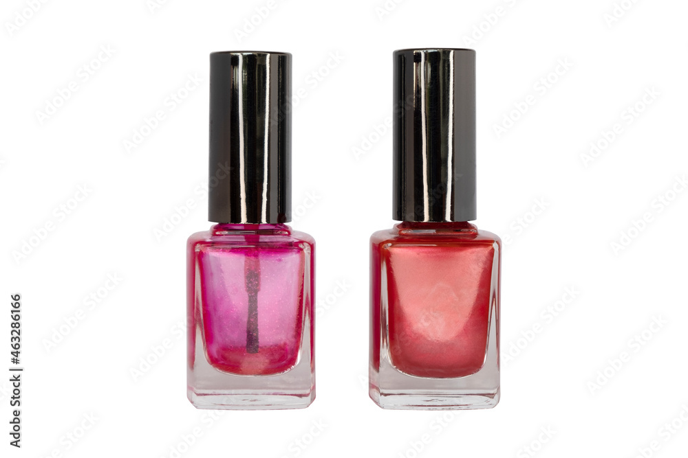 Nail polish bottle isolated on white background. Nail polish bottle isolated on white background.
