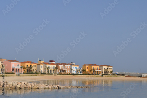 The beautiful Limassol Marina Beach or Golden Beach Limassol in Cyprus 