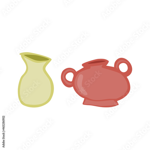 dishes, jug and vase