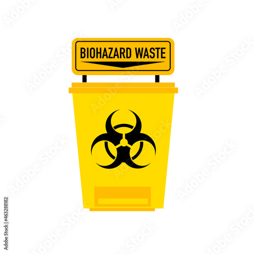 Biohazards garbage illustration.