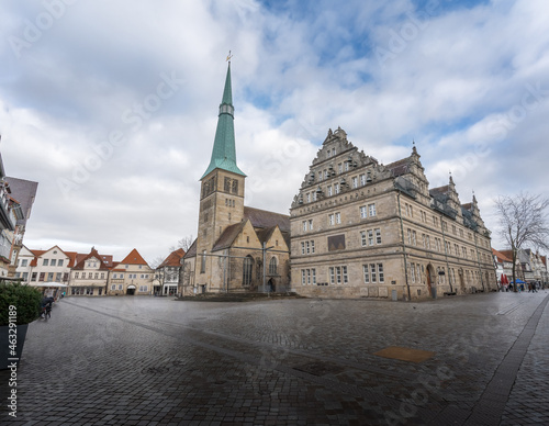 Market Church St Nicolai and Hochzeitshaus - Hamelin, Lower Saxony, Germany