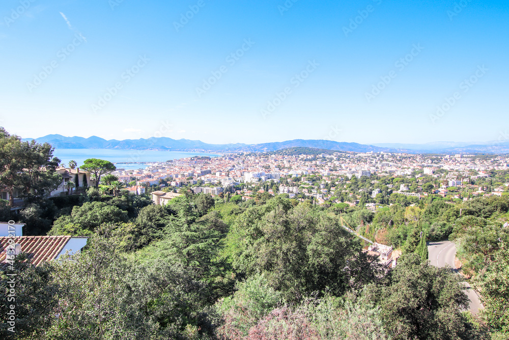 Cannes from the mountains