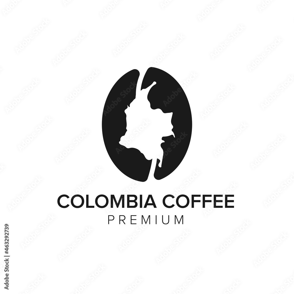 colombia coffee logo icon vector template colombia coffee logo icon vector template