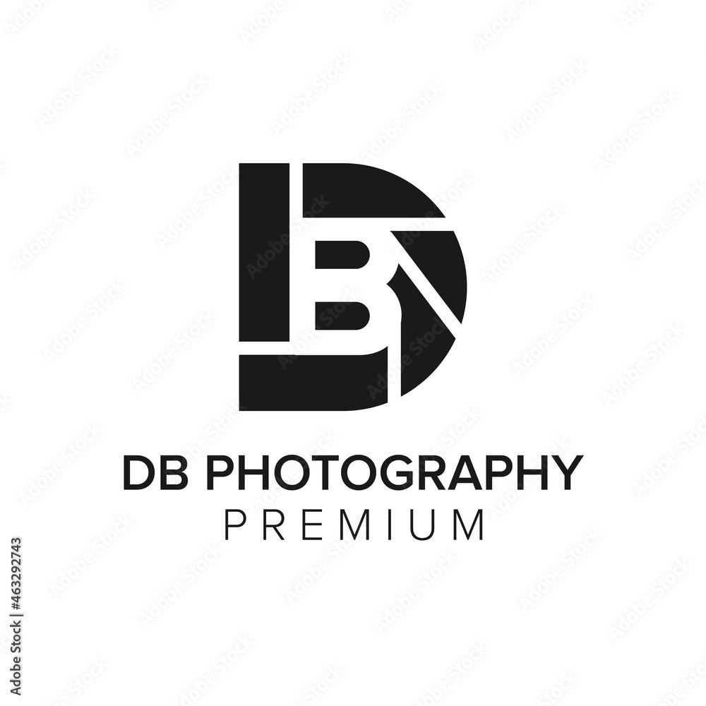 DB Photography logo icon vector template DB Photography logo icon vector template
