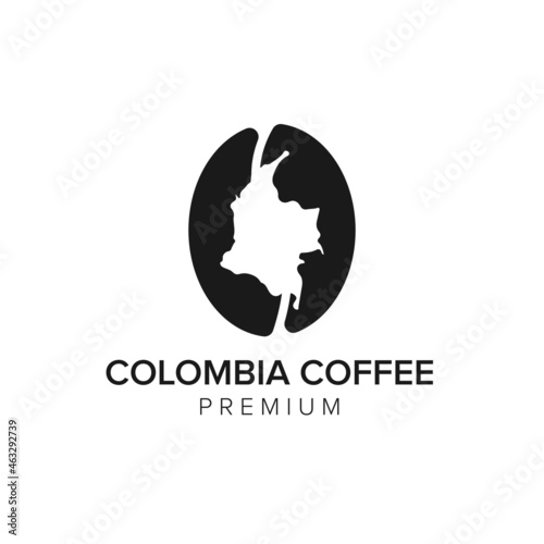 colombia coffee logo icon vector template