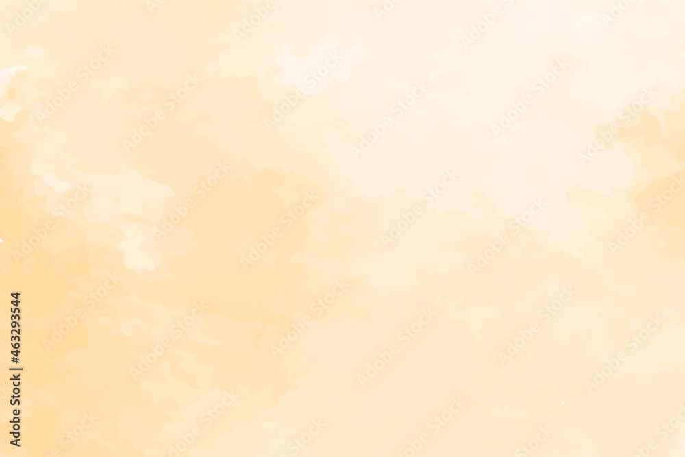 Fototapeta premium Watercolor peach beige background for paper design. Soft pastel wallpaper. Illustration as template for layout composition
