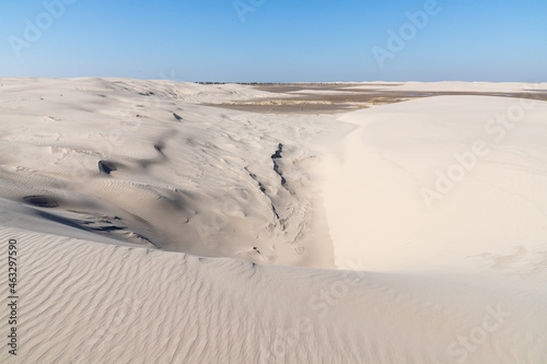 Dunes with wind marks photo