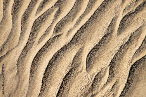 Sand with wind marks photo