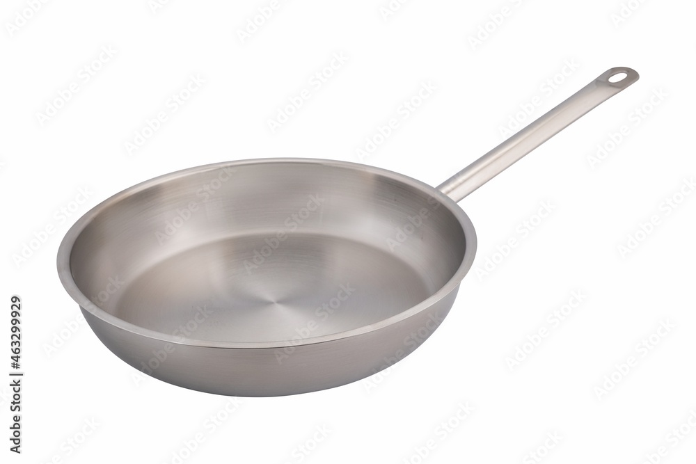 Steel pots on a white background
Steel pots on a white background