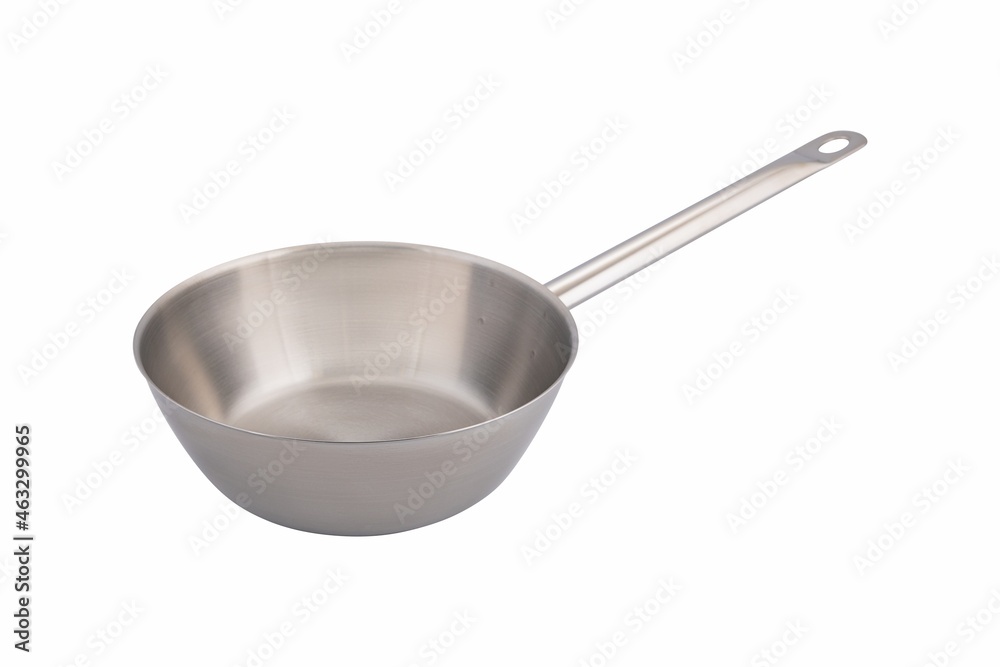 Steel pots on a white background
Steel pots on a white background