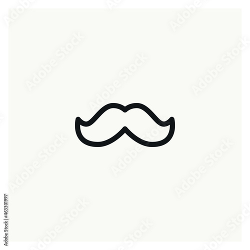 moustache mustache icon sign vector