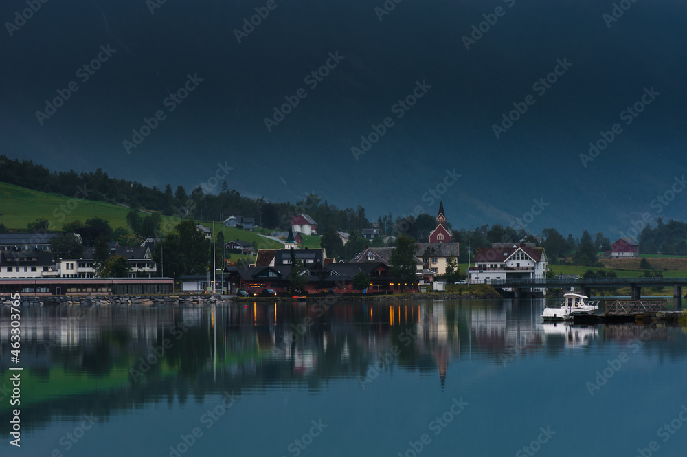 Fototapeta premium The Beautiful Norway landscape at summer