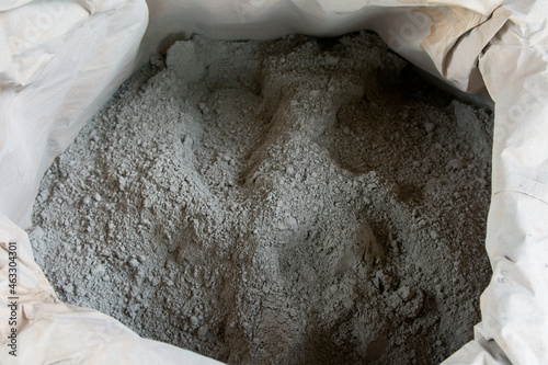 Cement powder in bag package