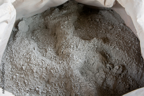 Cement powder in bag package