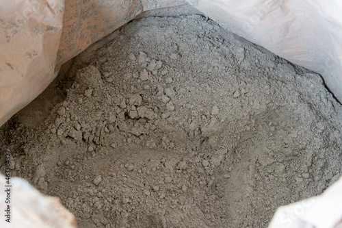 Cement powder in bag package