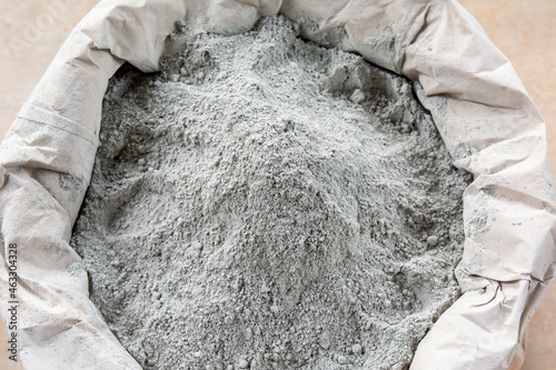 Cement powder in bag package