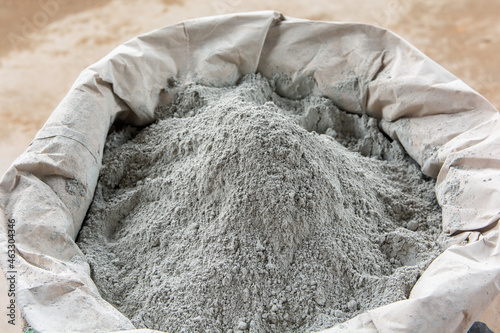 Cement powder in bag package