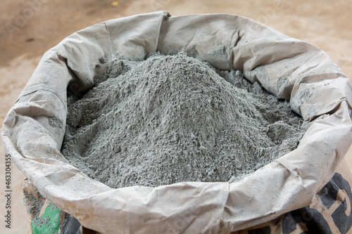 Cement powder in bag package