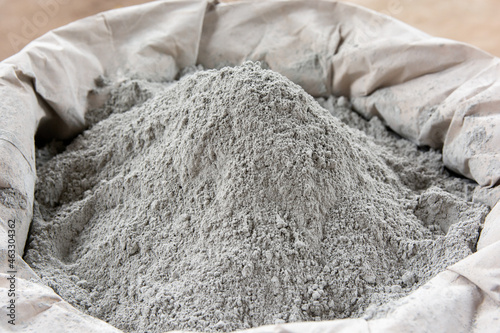 Cement powder in bag package