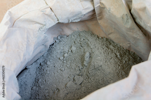 Cement powder in bag package