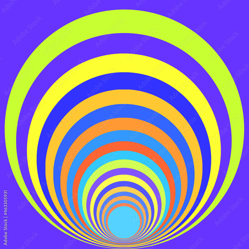 Naklejka premium Circular Geometric Pattern