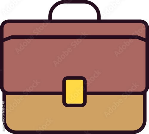 Brief Case Linear Vector Icon Design