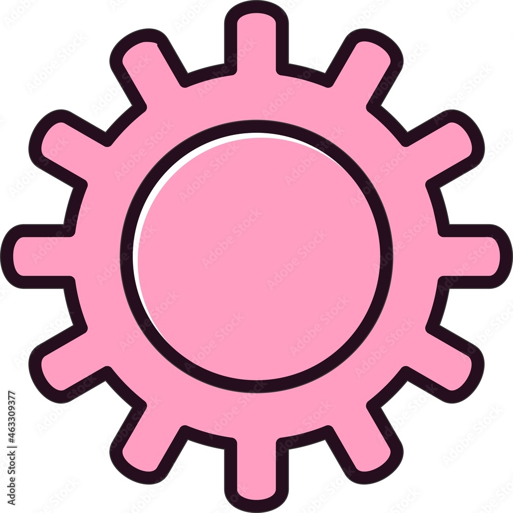 Setting Filled Linear Vector Icon Design Setting Filled Linear Vector Icon Design