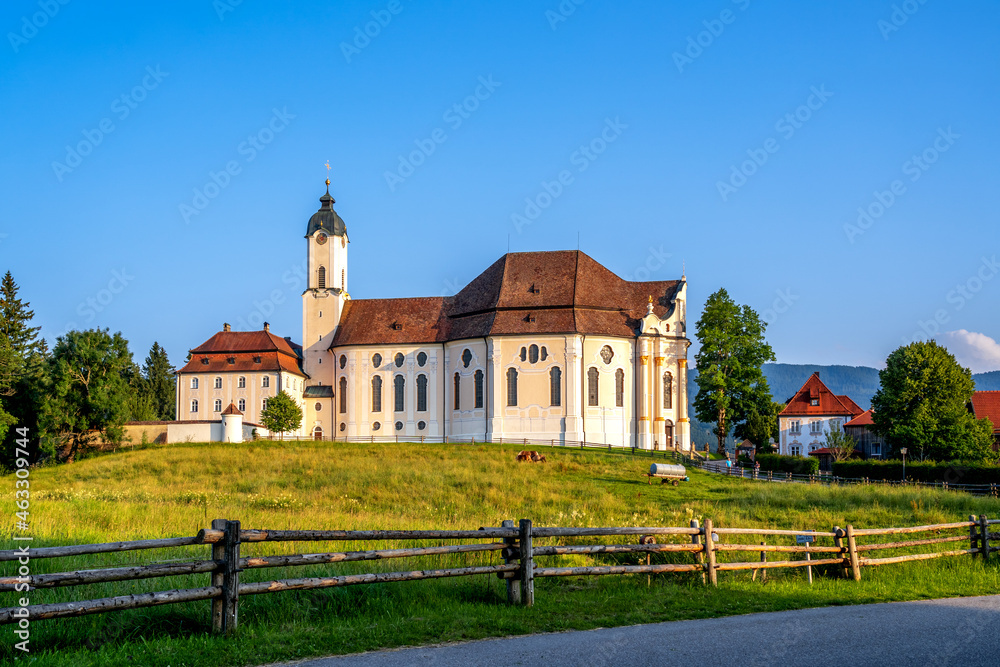 Wieskirche, Steingaden, Allgäu, Bayern, Deutschland 