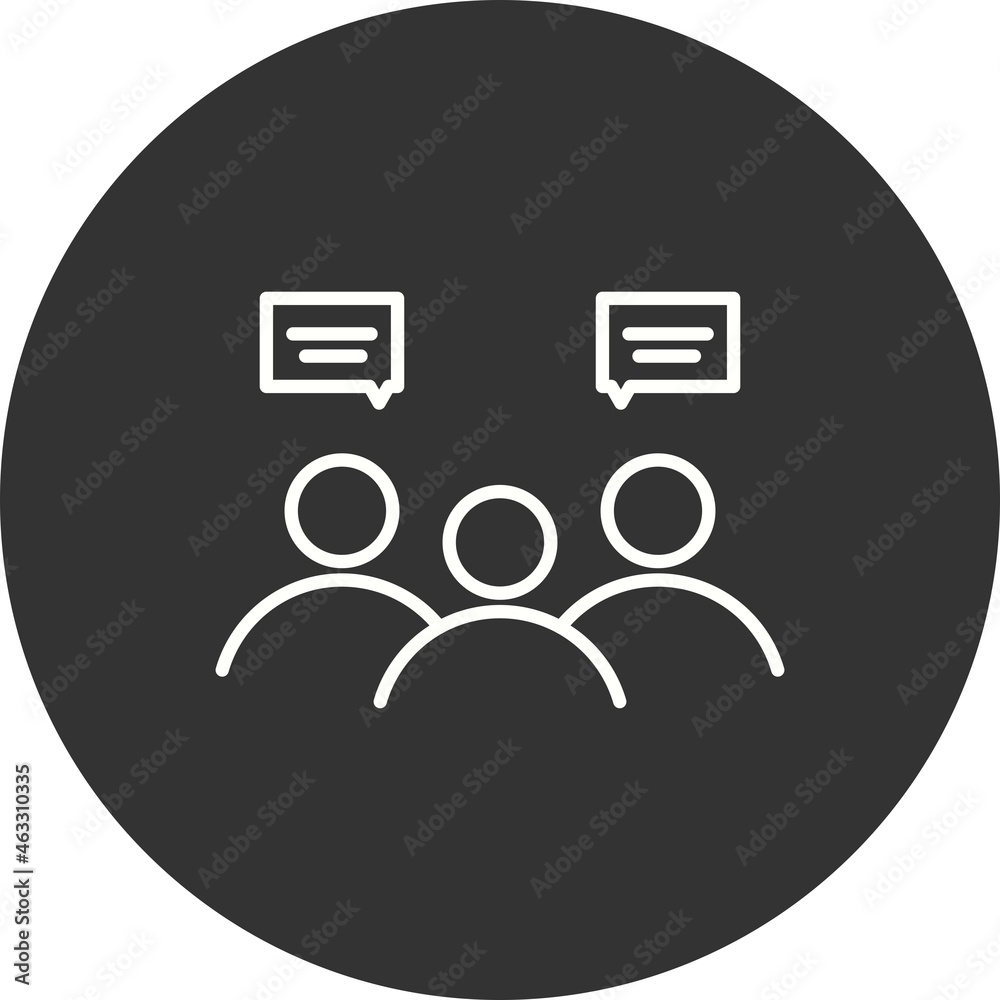 Group Filled Linear Vector Icon Design Group Filled Linear Vector Icon Design