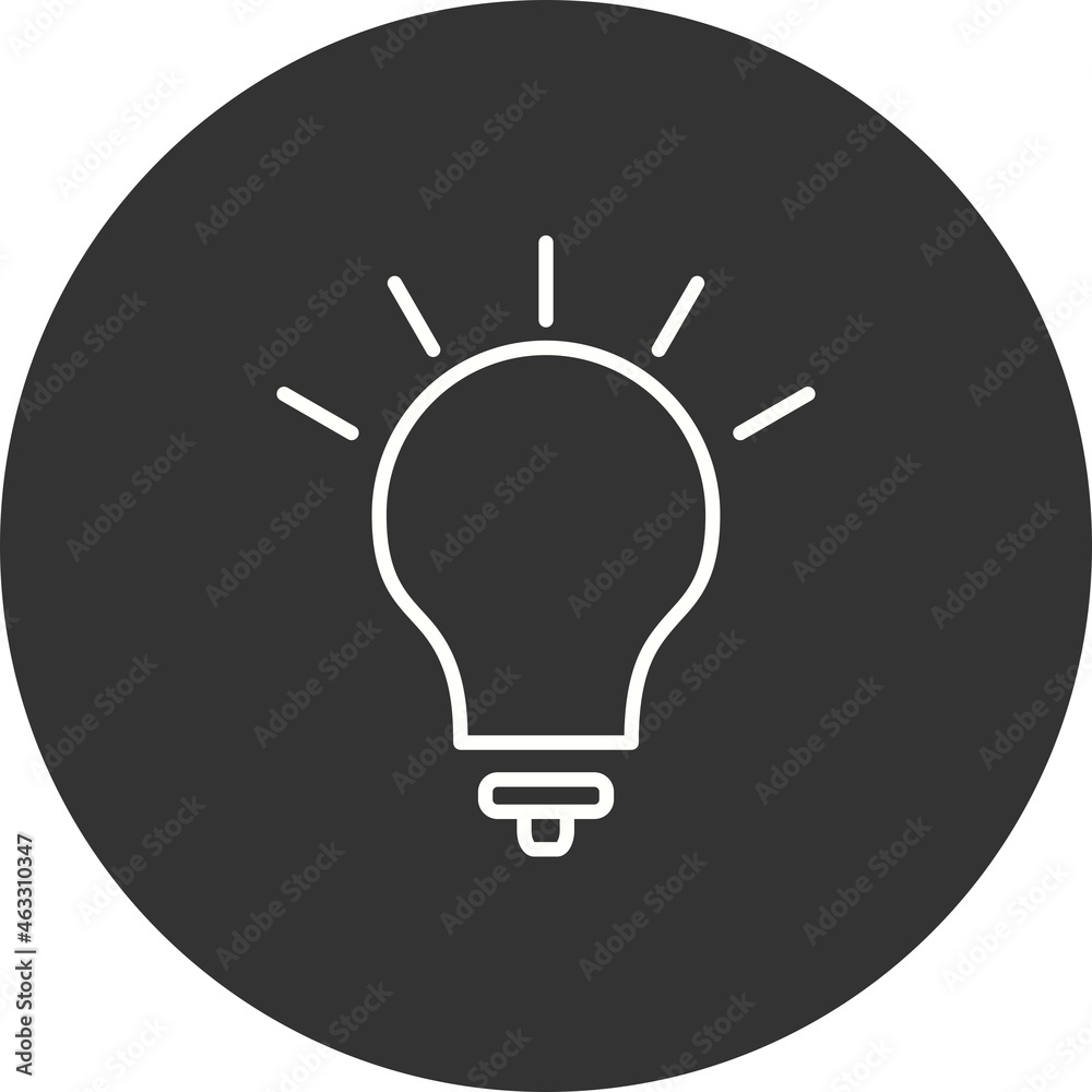 Idea Filled Linear Vector Icon Design Idea Filled Linear Vector Icon Design