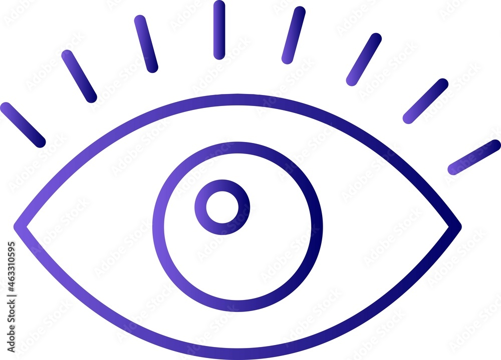 Eye Filled Linear Vector Icon Design Eye Filled Linear Vector Icon Design