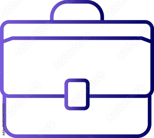 Brief Case Filled Linear Vector Icon Design