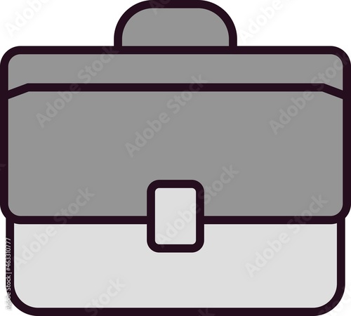 Brief Case Filled Linear Vector Icon Design